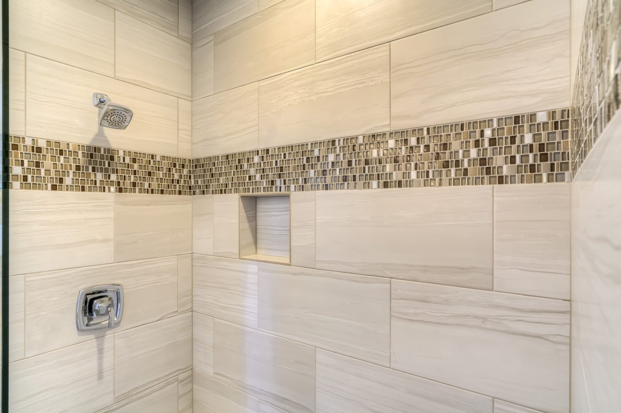 2017 Tour Homes bathroom area view tile shower area