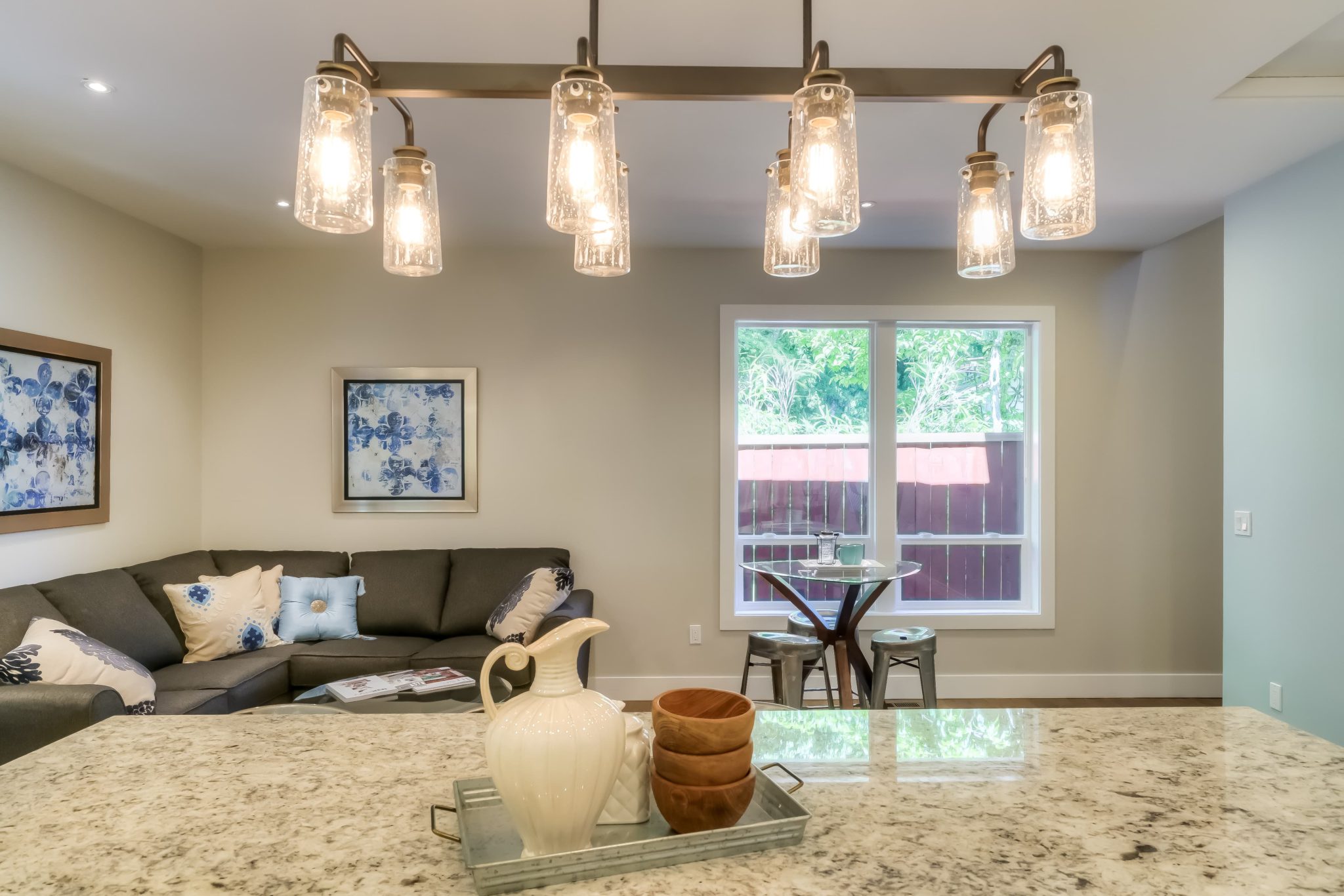 2017 Tour Homes kitchen area lighting inside the house