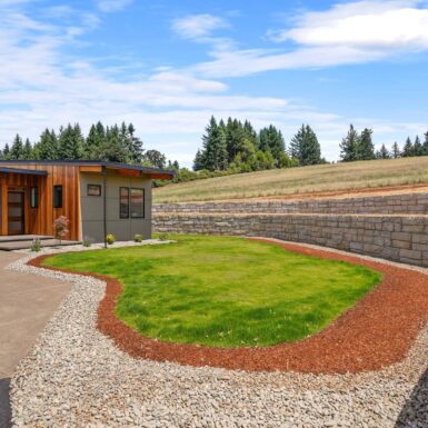 modern design inspired entry 2023 Tour of Homes by Foksha Homes in Salem Oregon