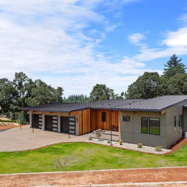 modern home in salem Oregon built for 2023 Tour of Homes by Foksha Homes located on 2 acres with rolling hills and plenty of privacy